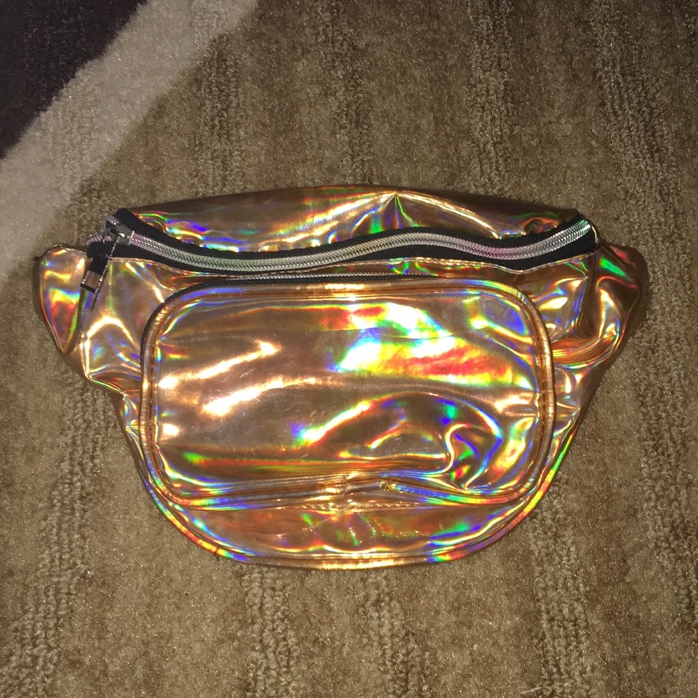 Gold Holographic fanny pack